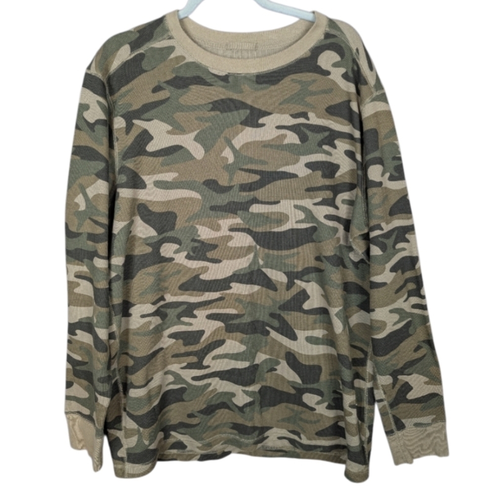 North Crest XLT thermal camo long sleeve men's shirt like new